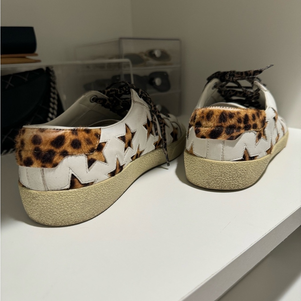 Saint Laurent Court Pony-Style Calf Skin Trainers